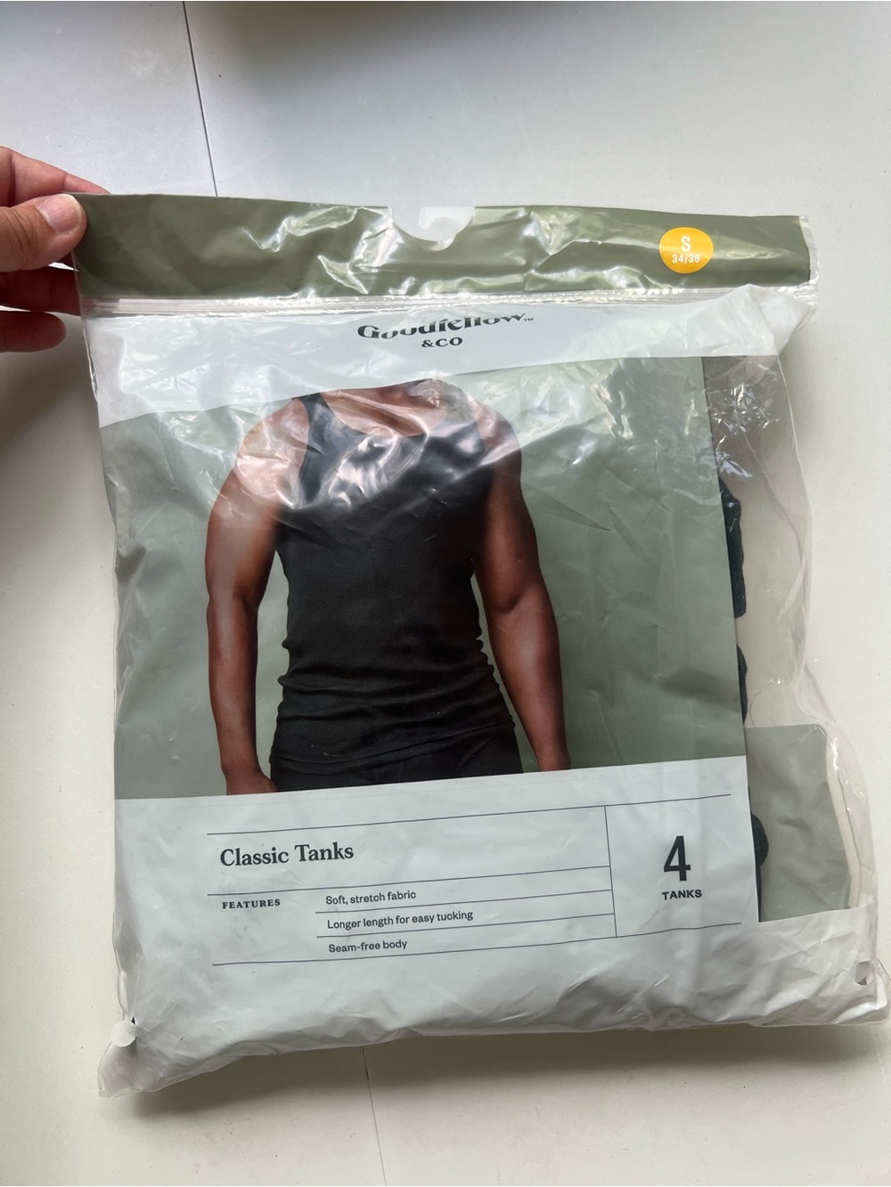 Goodfellow & Co Black Men's Classic Tank Top (4-Pack)